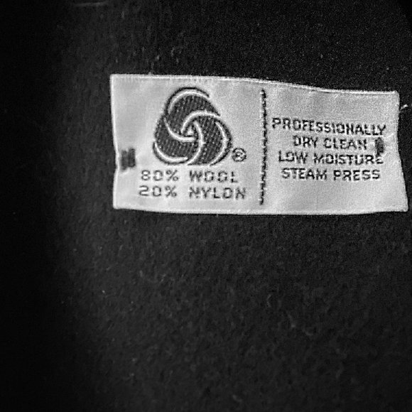 Black Wool Cape Outer Garment but with Long Sleeves by “alex hayes” - Picture 7 of 12